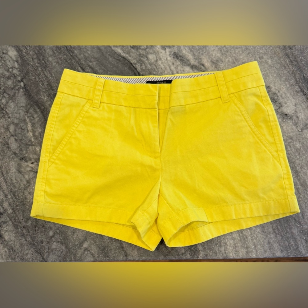 J. Crew Yellow Women's Chino Shorts